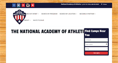 Desktop Screenshot of nationalacademyofathletics.com